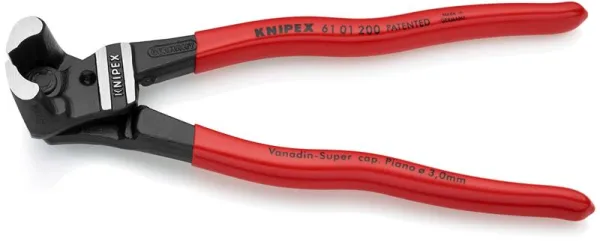 Knipex Hochhebel-Bolzenschneider, schwarz atramentiert, kunststoffbeschichtet 200 mm