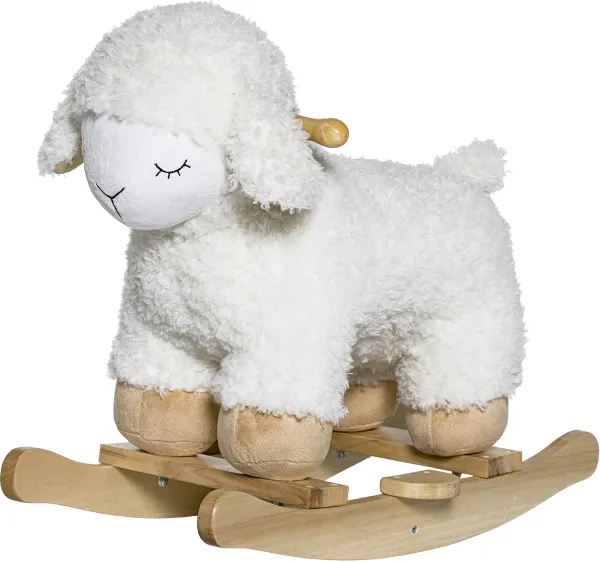 Mini, Schaukelpferd, Schaf, Polyester, Buche