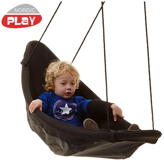 Nordic Play Kanuschaukel, schwarz 153x54 cm
