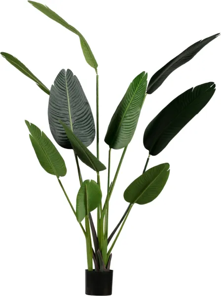 Strelitzia, Kunstpflanze, grün, H164x96x63 cm