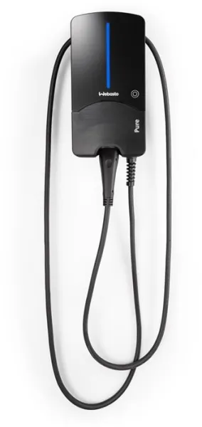 Webasto Pure Ladebox 11 kW Typ 2 Schwarze Edition mit 4,5 m Kabel - Integrierter Gleichstromschutzrelais RCD-DD