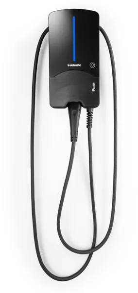 Webasto Pure Ladebox 22 kW Typ 2 Black Edition mit 7 m Kabel - Integrierter Fehlerstromschutzschalter Typ B