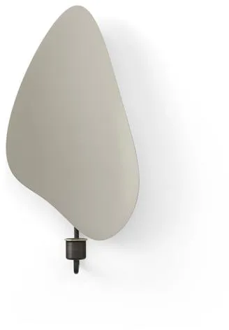 Audo Flambeau Wandleuchter H34 Patiniertes Messing/Grau