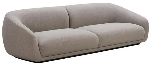 Wendelbo Montholon Sofa 3-Sitzer Cuddle 04/Schwarz gebeizte Eiche