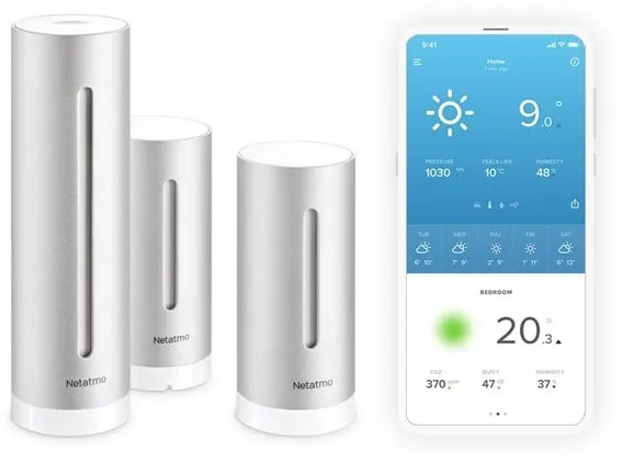 Intelligente Wetterstation Netatmo + zusätzliches Innenmodul
